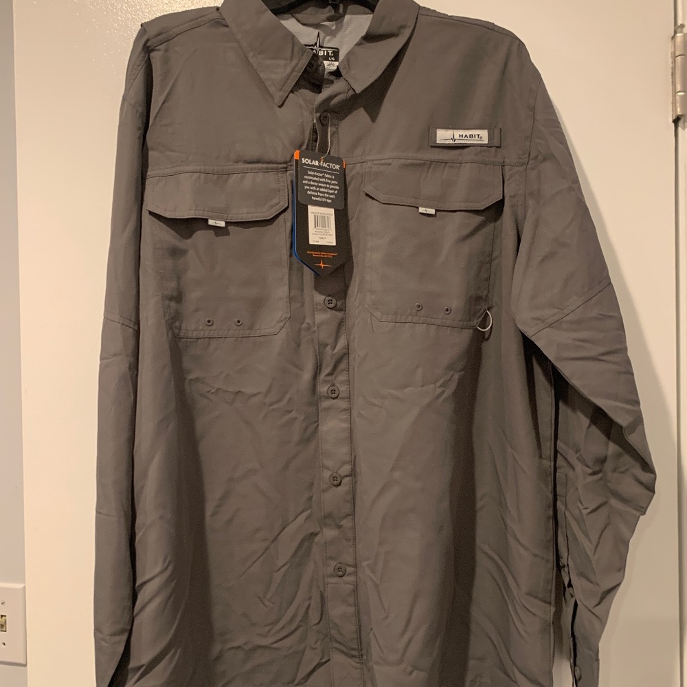 Men’s Large Habit Solar Factor Long Sleeve Shirt